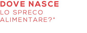 dove nasce lo spreco alimentare?*